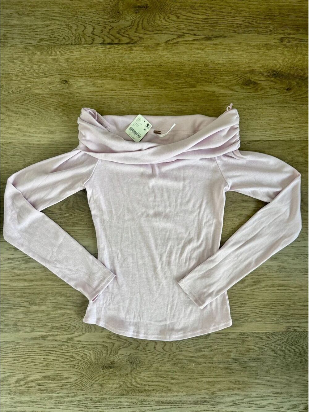 FREE PEOPLE NWT OFF THE SHOULDER TOP LILAC